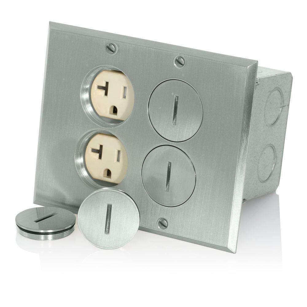Leviton® 35349-TFN Floor Box Outlet Assemblies