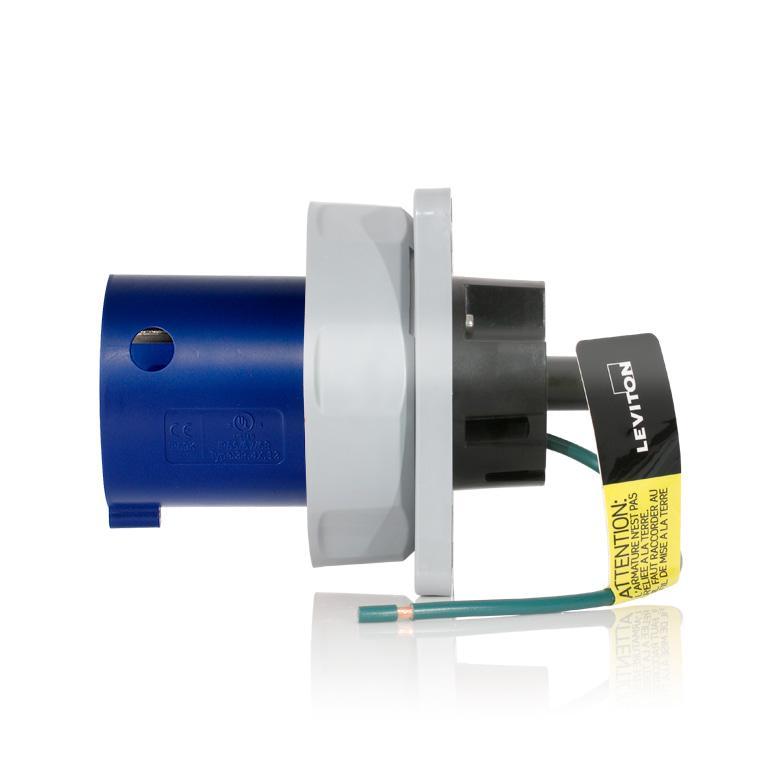 Leviton® 360B6WLEV Pin & Sleeve Inlets
