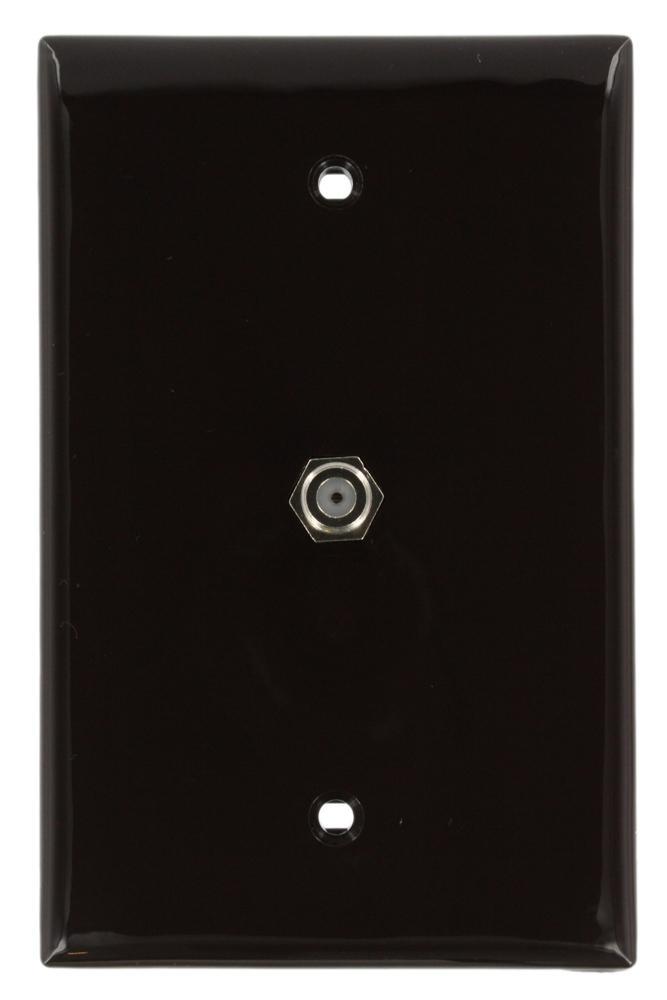 Leviton® 40539-MB Coax/F-Connector Wallplates