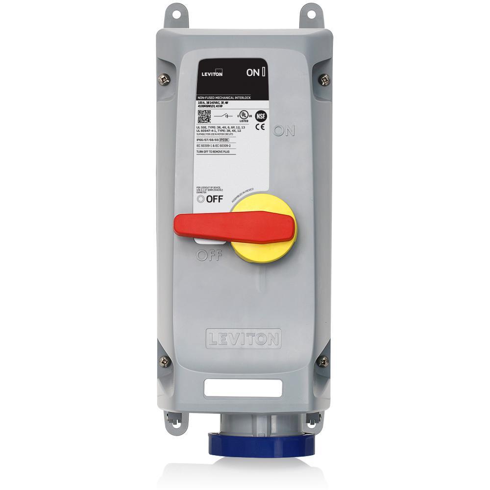 Leviton® 4100MI9WLEV Pin & Sleeve Mechanical Interlock Device