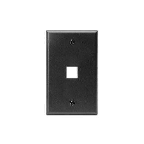 Leviton® QuickPort® 41080-1EP Standard Size Wallplate, 1 Gang, 2-3/4 in W, Plastic, Surface Mount