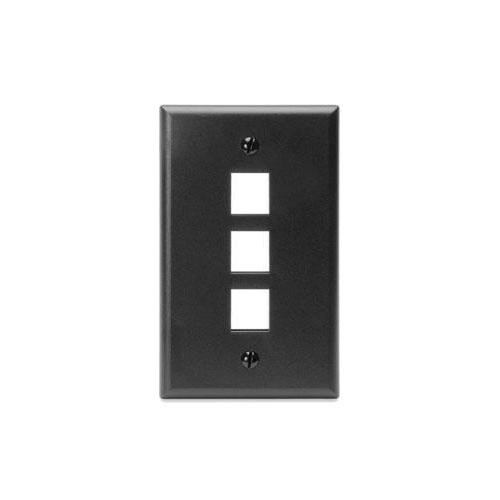 Leviton® 41080-3EP Multimedia Outlet System Wallplates