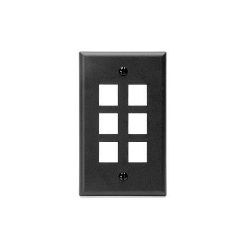 Leviton® 41080-6EP Multimedia Outlet System Wallplates