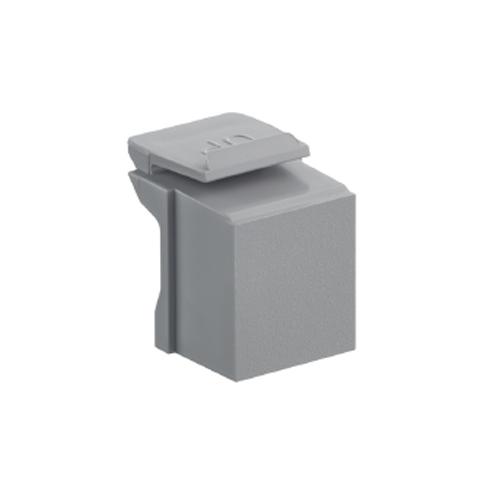 Leviton® 41084-BG Blank Insert, Snap-Fit Mounting, For Use With All QuickPort® Wallplates and Housings, Plastic, Gray