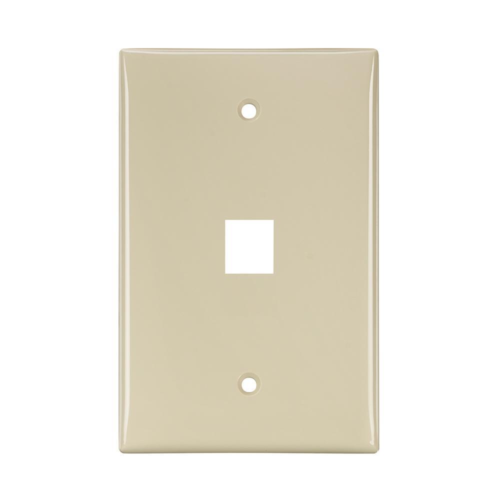 Leviton® 41091-1IN Multimedia Outlet System Wallplates