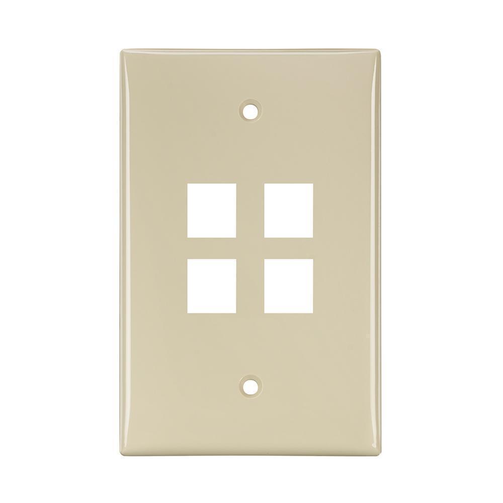 Leviton® 41091-4IN Standard Wallplates