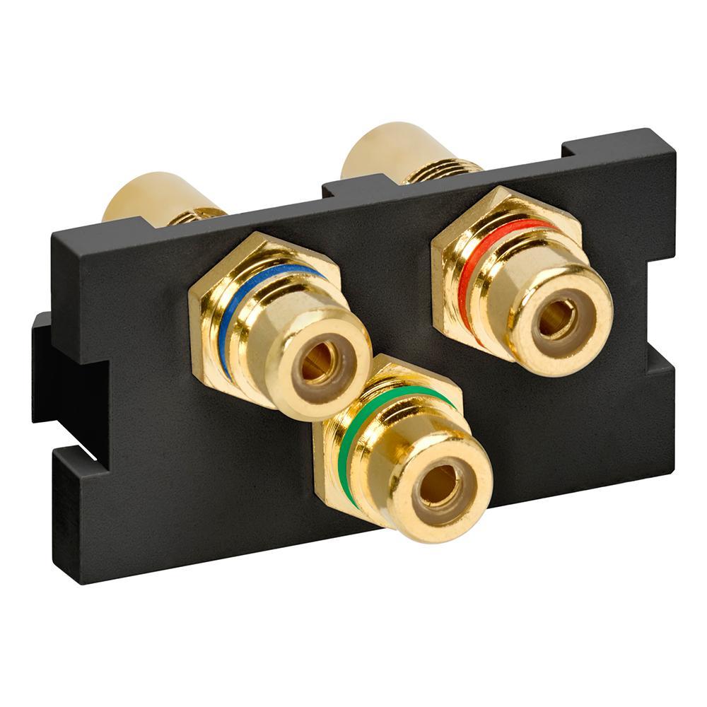Leviton® 41292-3DE A/V RCA Jacks & Insert Modules