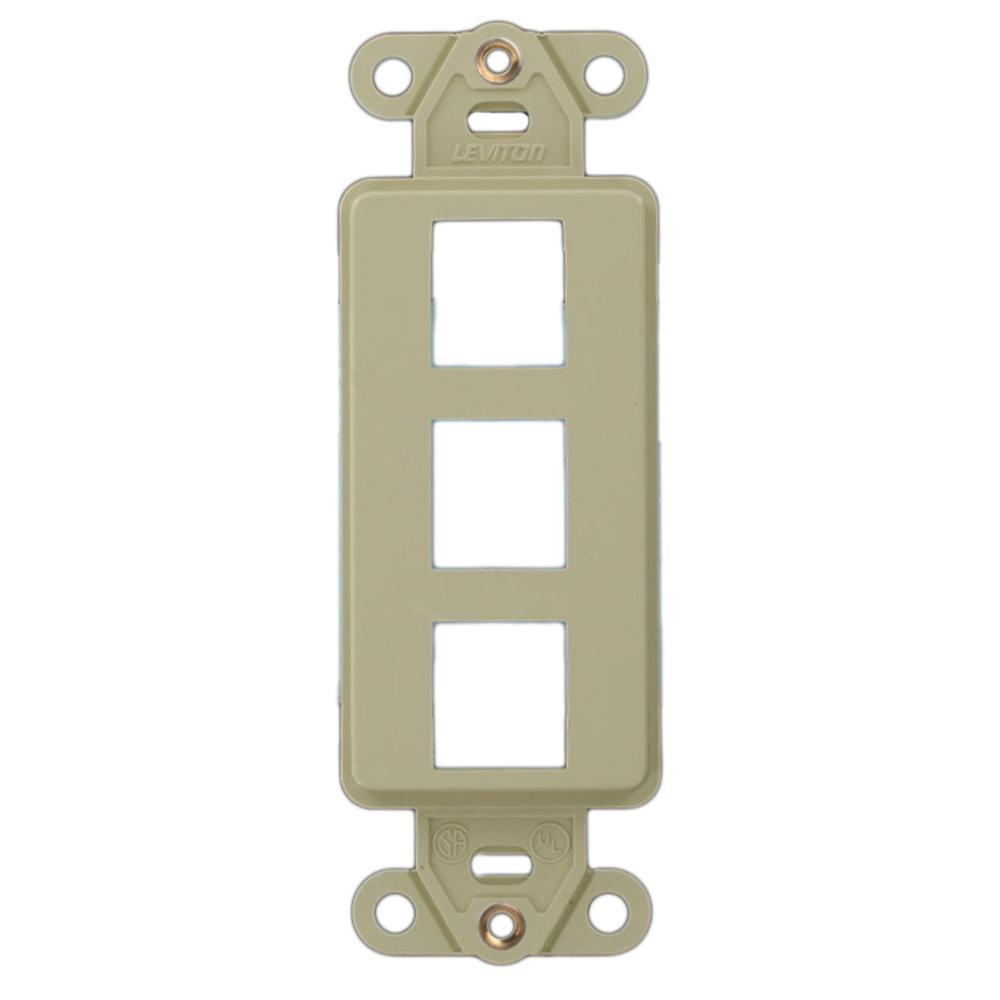 Leviton® 41643-I Audio/Video Wallplate Adapters/Inserts