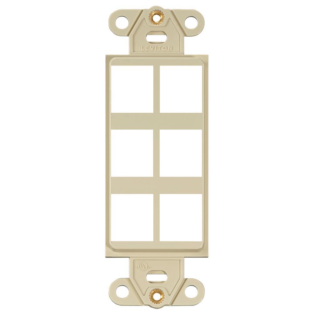 Leviton® 41646-I Audio/Video Wallplate Adapters/Inserts