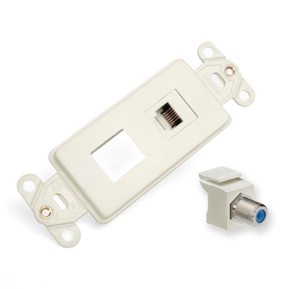 Leviton® 41658-I Audio/Video Wallplate Adapters/Inserts