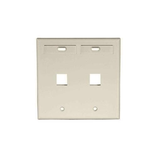 Leviton® 42080-2IP Multimedia Outlet System Wallplates