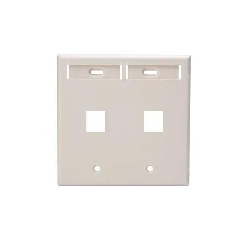 Leviton® 42080-2TP Multimedia Outlet System Wallplates