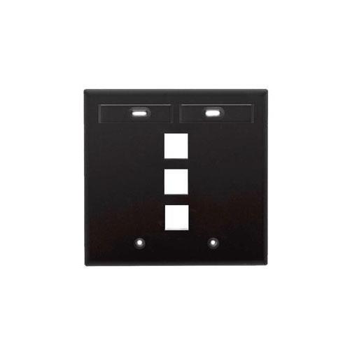 Leviton® 42080-3EP Multimedia Outlet System Wallplates