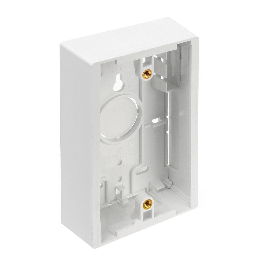 Leviton® 42777-1WB 1-Gang Back Box, Surface Mount, Plastic, White