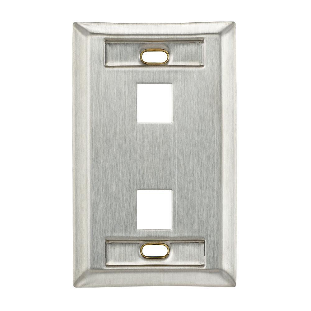 Leviton® 43080-1L2 Multimedia Outlet System Wallplates