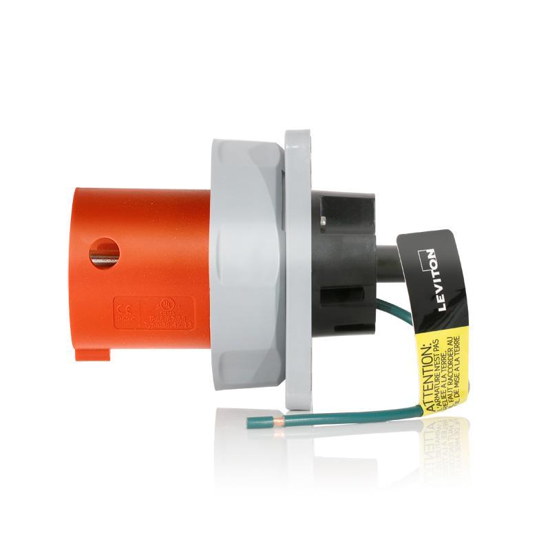 Leviton® 460B12WLEV Pin & Sleeve Inlets