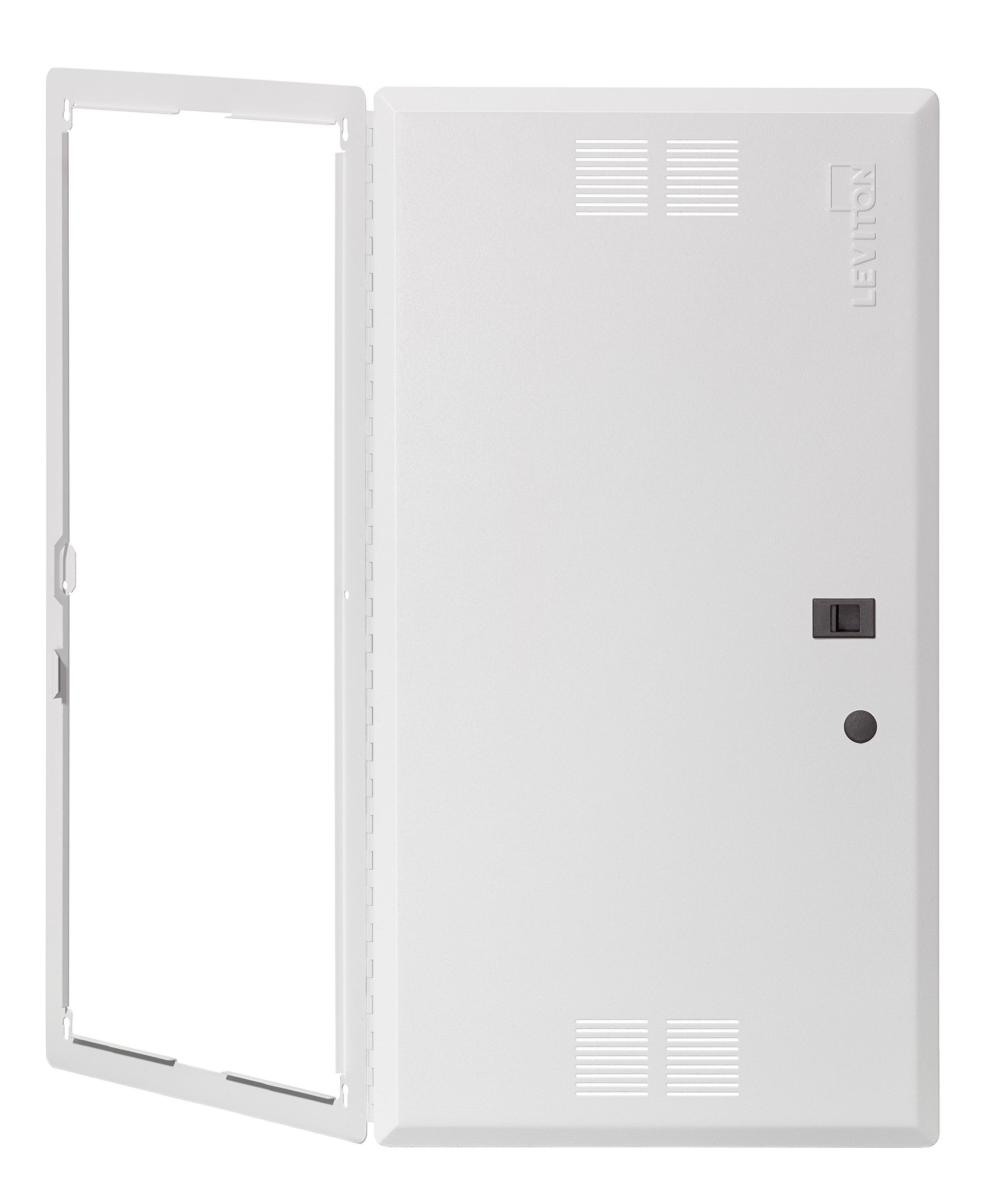 Leviton® 47605-28S Premium Vented Hinged Door, Surface Mount, Steel
