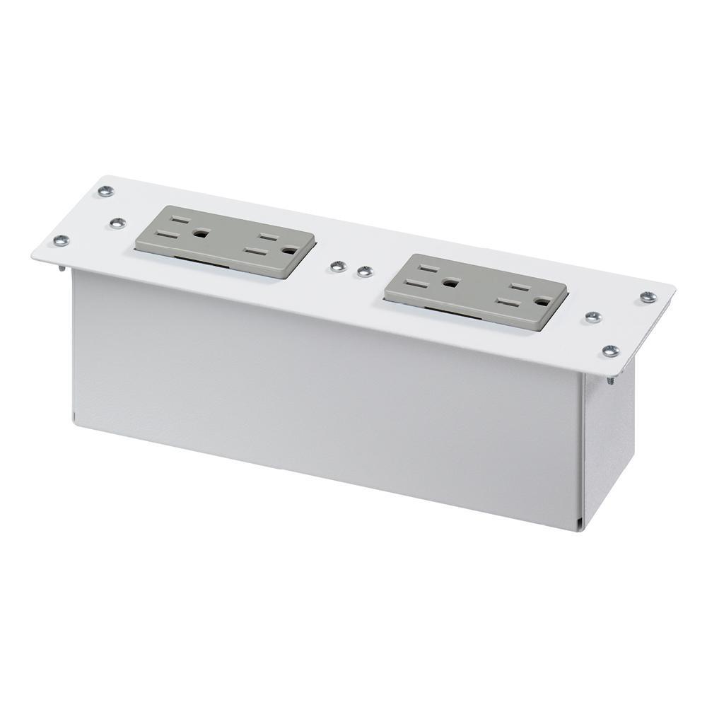 Leviton® 47605-NDP Duplex Receptacle AC Power Module, 120 V AC, 15 A, Surface Mount