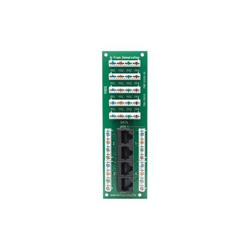 Leviton® 47609-4DP Media Network Center Voice & Data Module