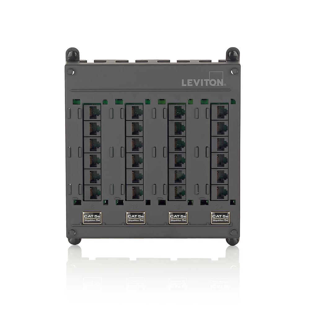 Leviton® 476TM-524 CU Media Patch Panels - Loaded