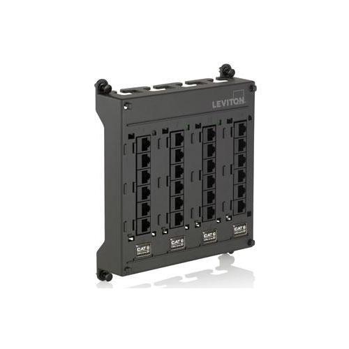 Leviton® 476TM-624 CU Media Patch Panels - Loaded