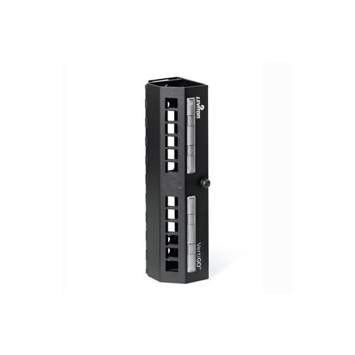 Leviton® 49280-QP0 Zero-U Patch Panel, (12) Ports, Steel