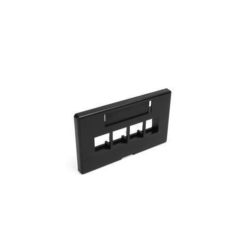 Leviton® 49910-HE4 Multimedia-Modular Jack Faceplates