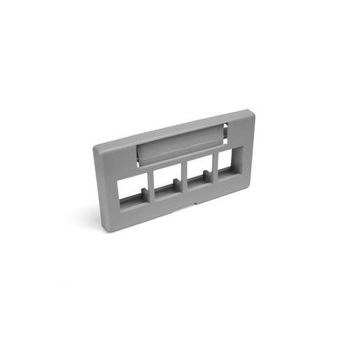 Leviton® 49910-SG4 Multimedia-Modular Jack Faceplates
