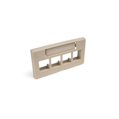 Leviton® 49910-SI4 Multimedia-Modular Jack Faceplates