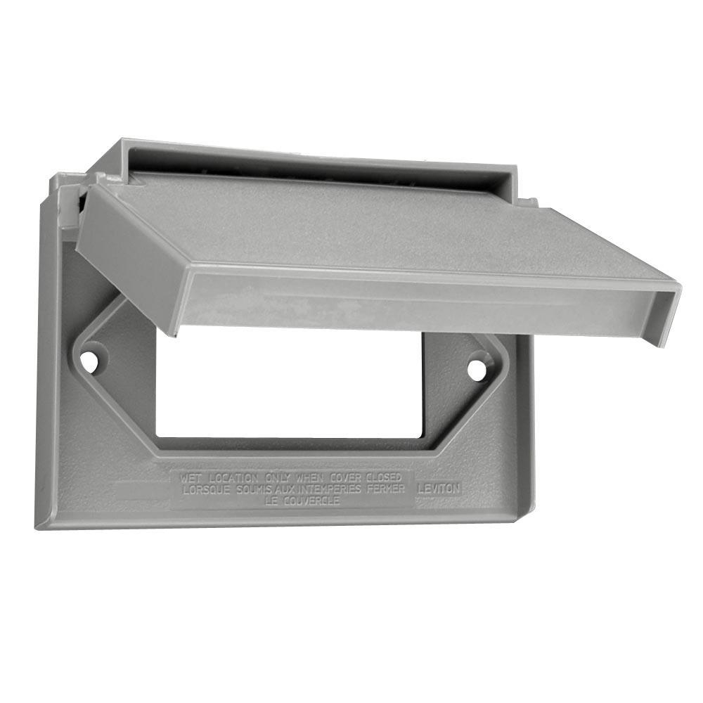 Leviton® 4996-GY Weatherproof Device/Outlet Box Covers
