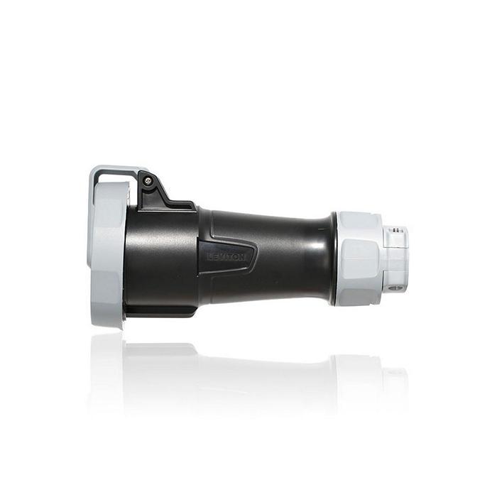 Leviton® 520C5WLEV 520C Watertight Connector, 347, 600 V, 20 A, 4 Poles, 5 Wires, Black