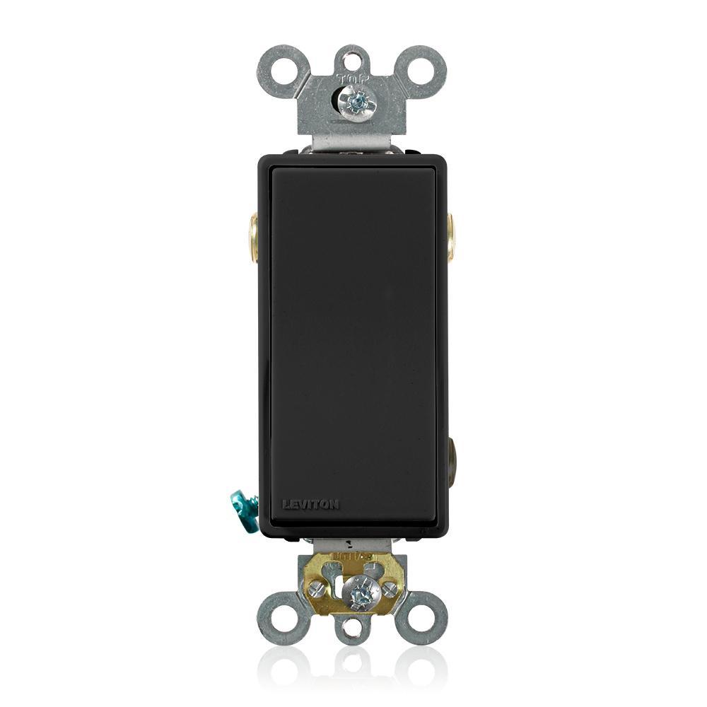 Leviton® 5623-2E Self-Grounding AC Quiet Switch, 120/277 V AC, 20 A, 1 hp, 2 hp Power Rating