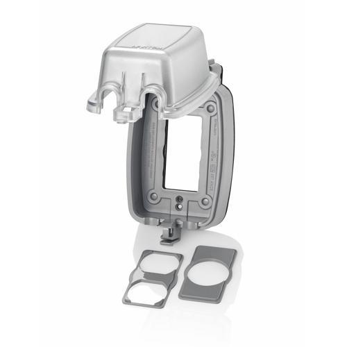 Leviton® 5980-UCL Extra Duty While-In-Use Cover, 3.63 in L x 6.69 in W x 3.08 in D, Weatherproof Cover, Polycarbonate