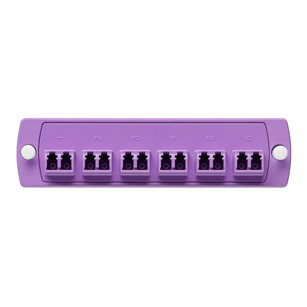 Leviton® 5F100-2LL FO Patch Panel Connector Adapter, Loaded