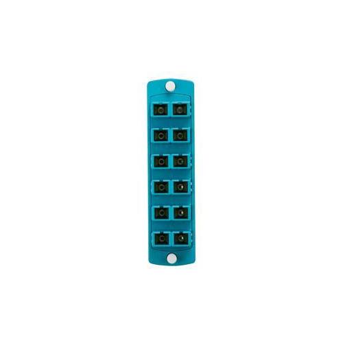 Leviton® 5F100-2QC FO Patch Panel Connector Adapter, Loaded