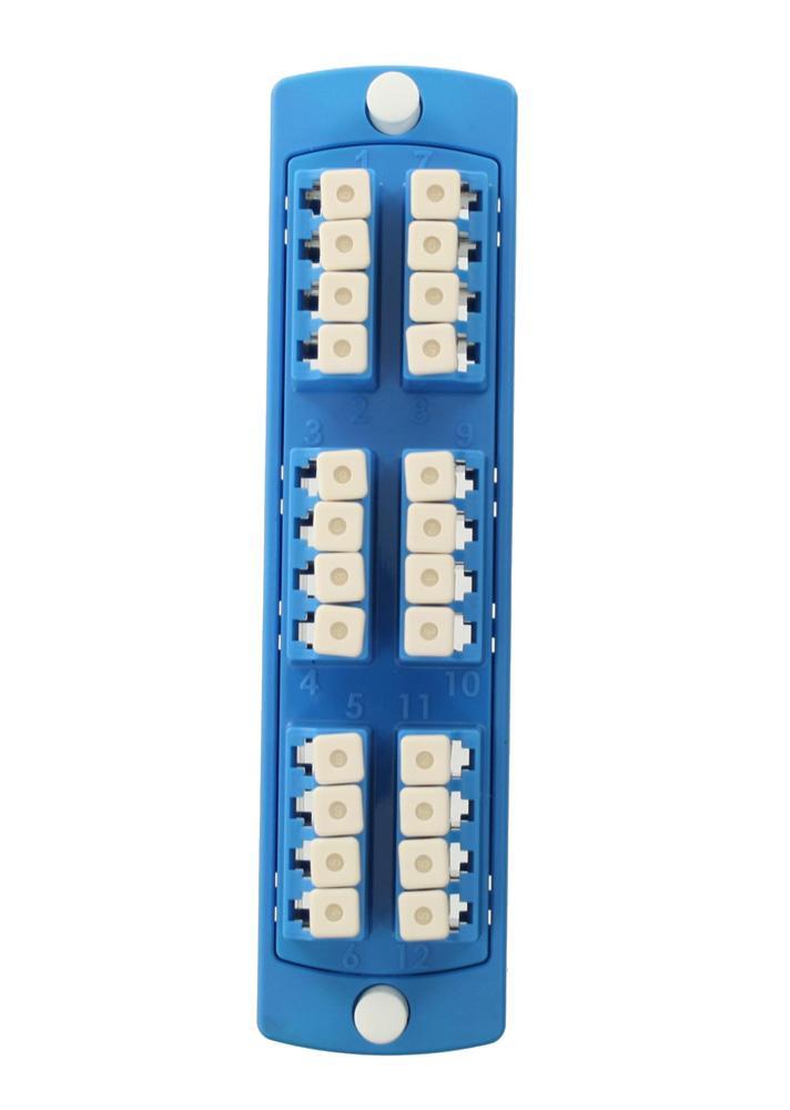 Leviton® 5F100-4LL FO Patch Panel Connector Adapter, Loaded