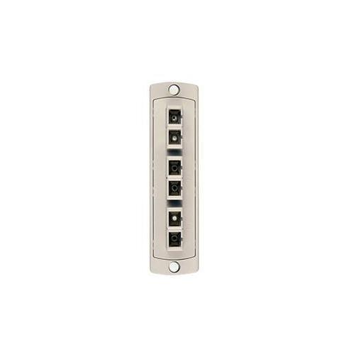 Leviton® 5F100-6IC FO Patch Panel Connector Adapter, Loaded