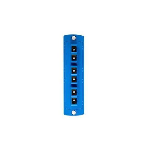 Leviton® 5F100-6LC FO Patch Panel Connector Adapter, Loaded