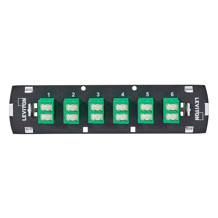 Leviton® 5F100-S2V FO Patch Panel Connector Adapter, Loaded