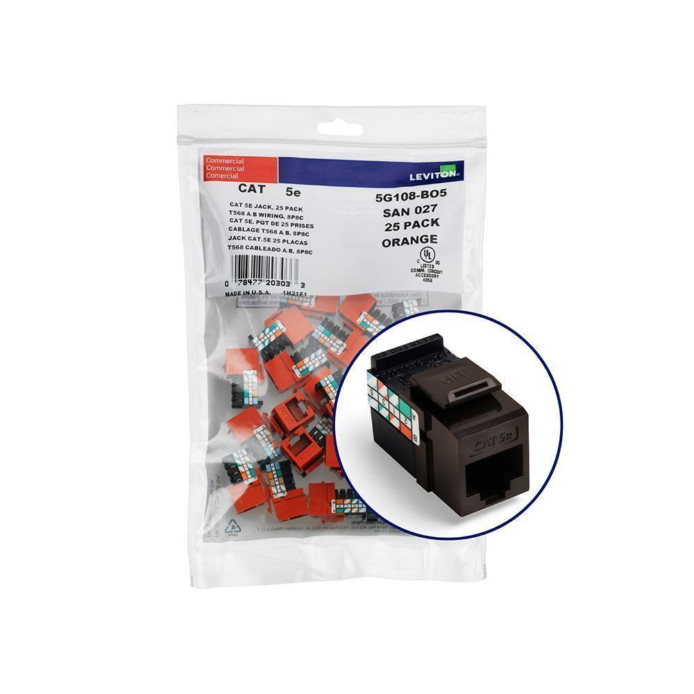 Leviton® 5G108-BB5 UTP Jack Inserts