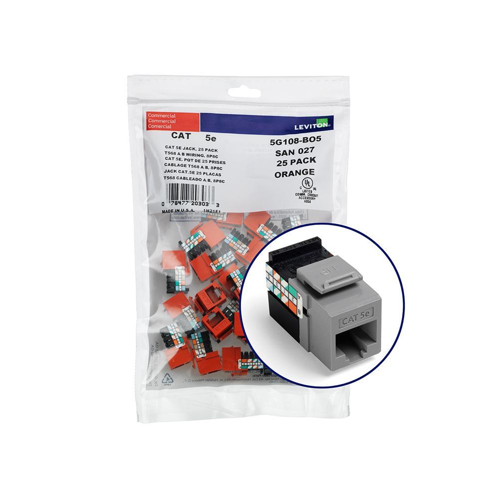 Leviton® 5G108-BG5 UTP Jack Inserts