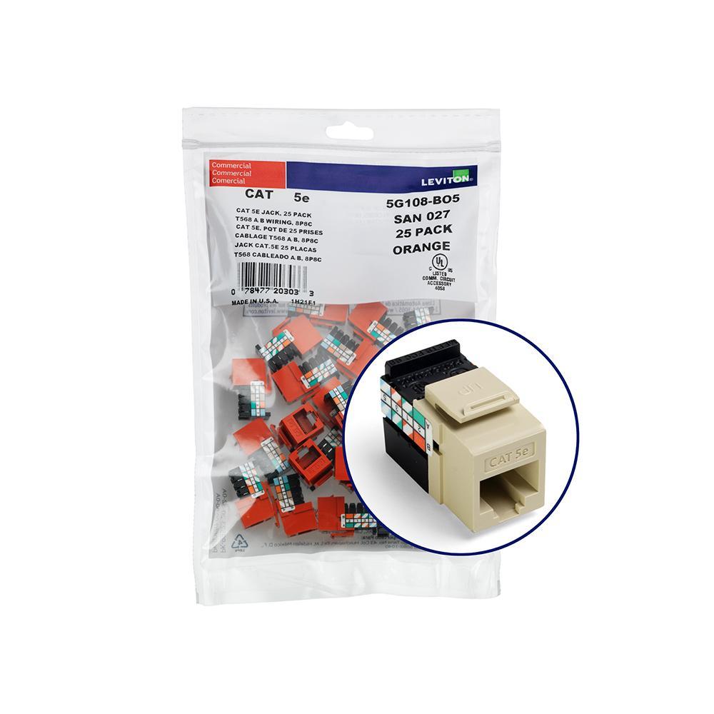 Leviton® 5G108-BI5 UTP Jack Inserts