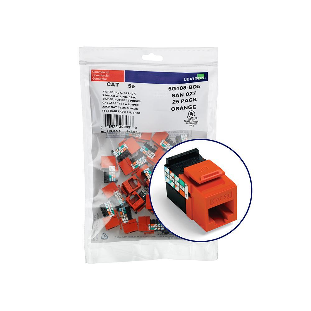 Leviton® 5G108-BO5 UTP Jack Inserts