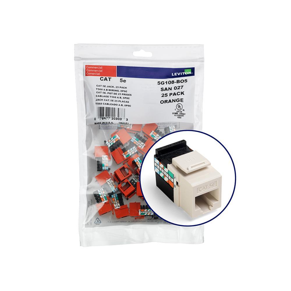 Leviton® 5G108-BT5 UTP Jack Inserts