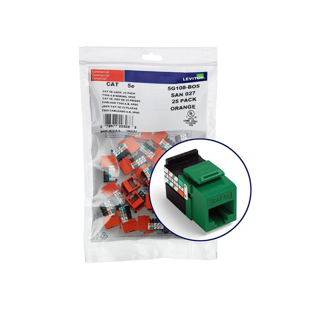 Leviton® 5G108-BV5 UTP Jack Inserts