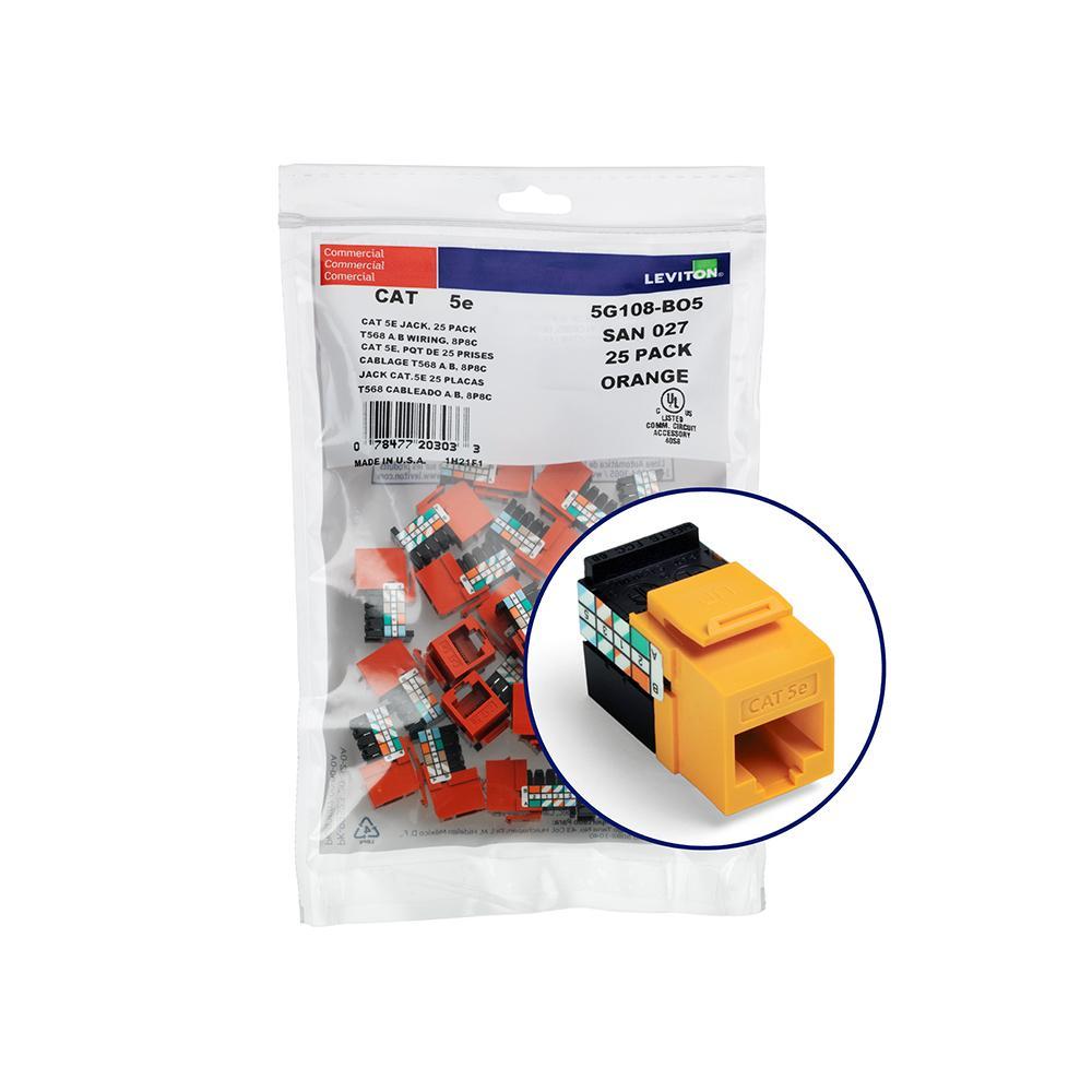 Leviton® 5G108-BY5 UTP Jack Inserts