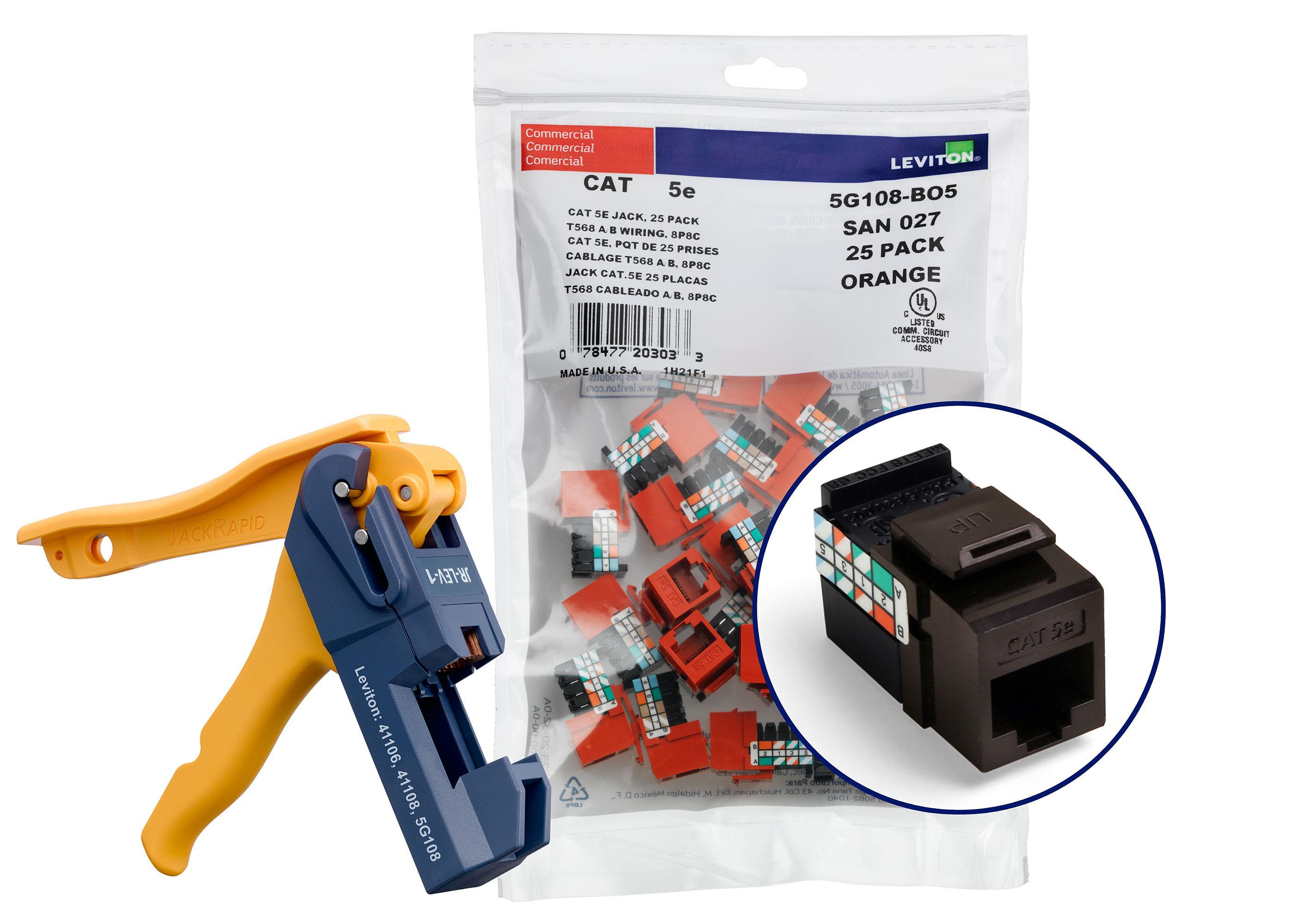 Leviton® 5G108-JB5 UTP Jack Inserts