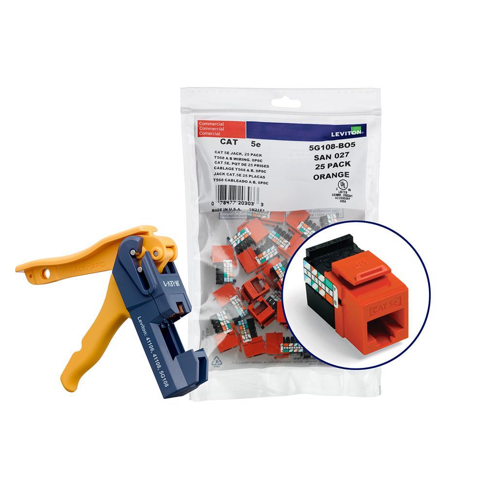 Leviton® 5G108-JO5 UTP Jack Inserts