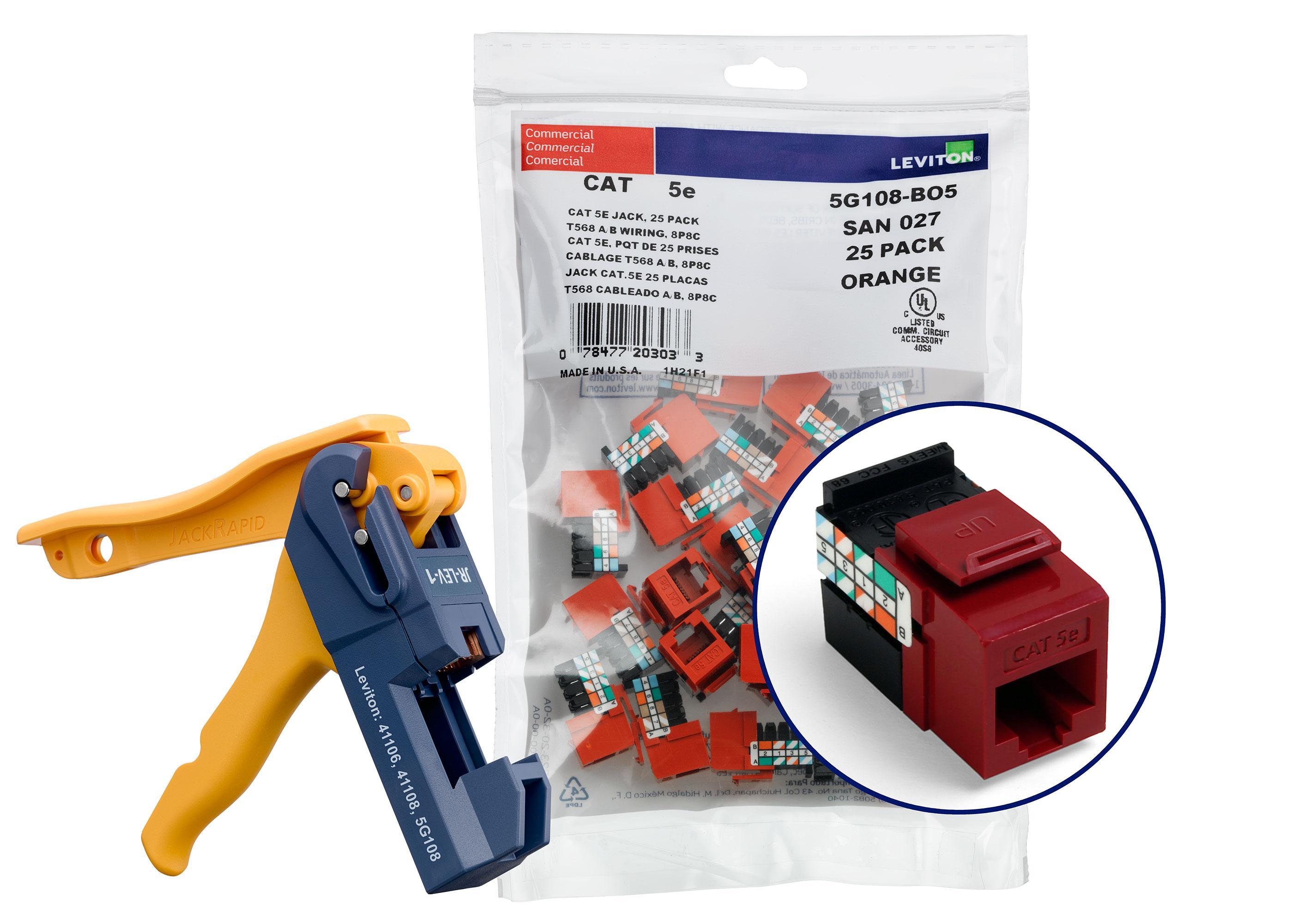 Leviton® 5G108-JR5 UTP Jack Inserts