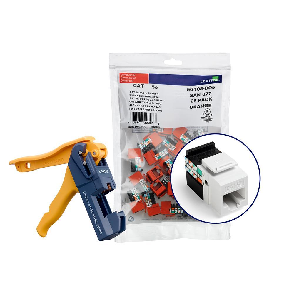 Leviton® 5G108-JW5 UTP Jack Inserts